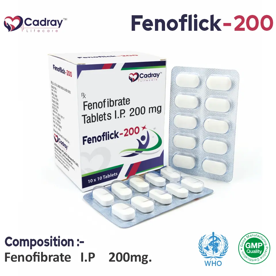 Fenofibrate 200 mg Tablet PCD Pharma